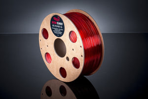 PET-G Filament Transparent Rot PET-G REDLINE FILAMENT 